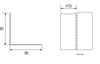 Show image-LPP - L profile, centre perforated